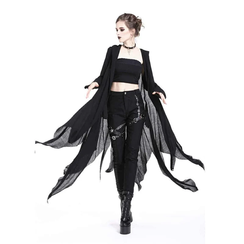 Grungy Goth huvkappa för kvinnor