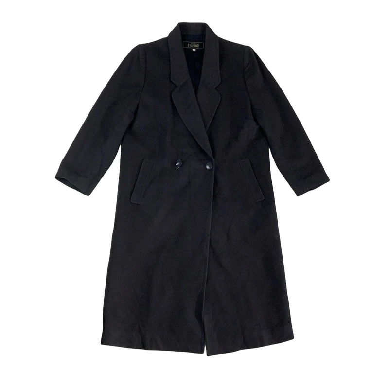 Vintage Mens Grey wool If-Pissarro Duster Trench Suit Overcoat M