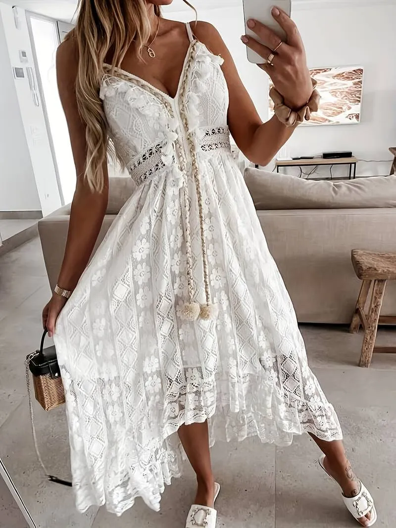 Kvinnors Maxi Klänning Boho Stil
