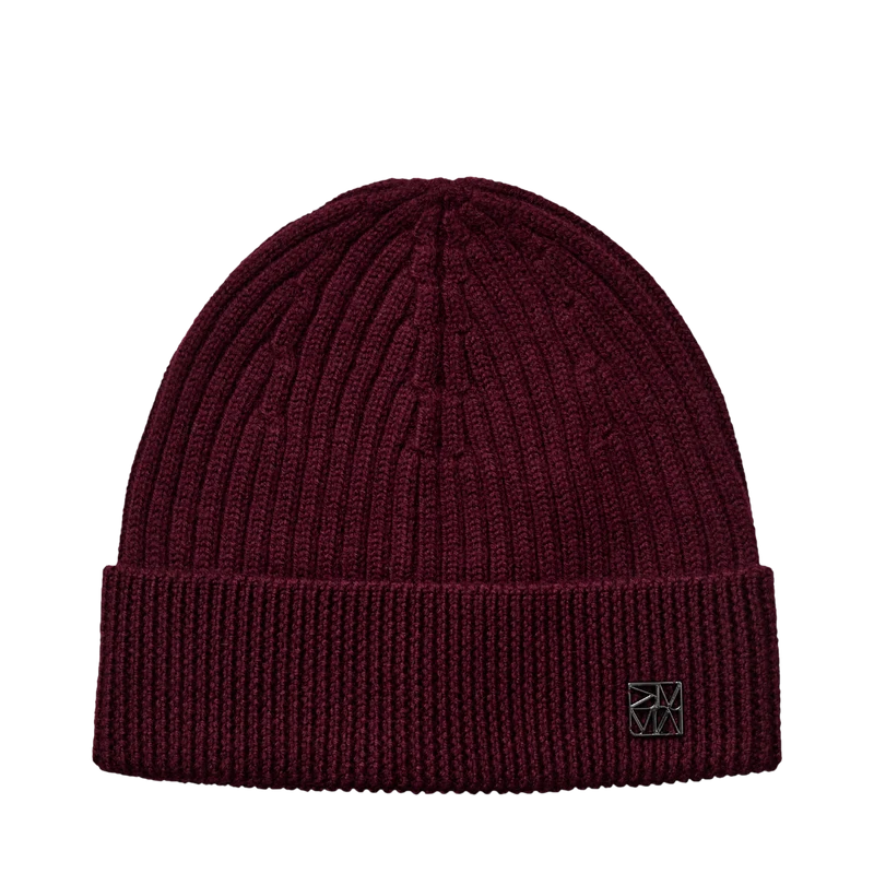 MMTova Wool Rib Hat - Cabernet