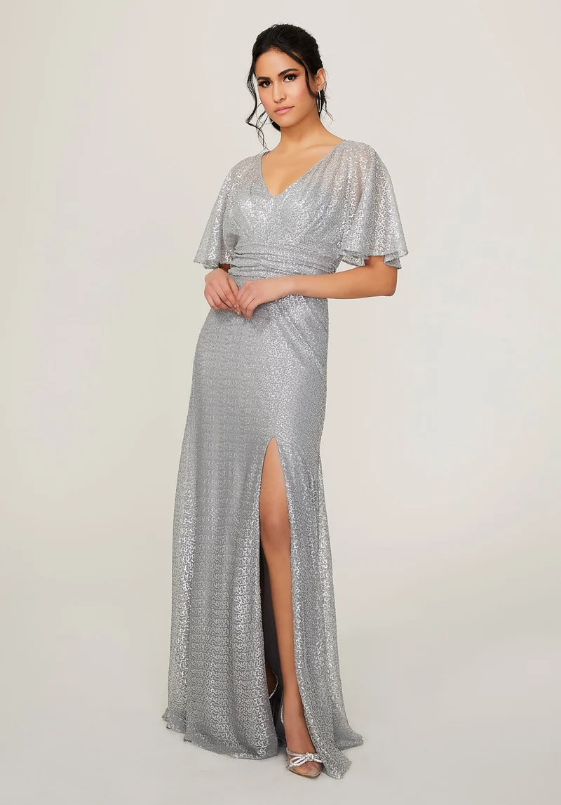 Aftonklänning / Balklänning MoriLee 21785 silver