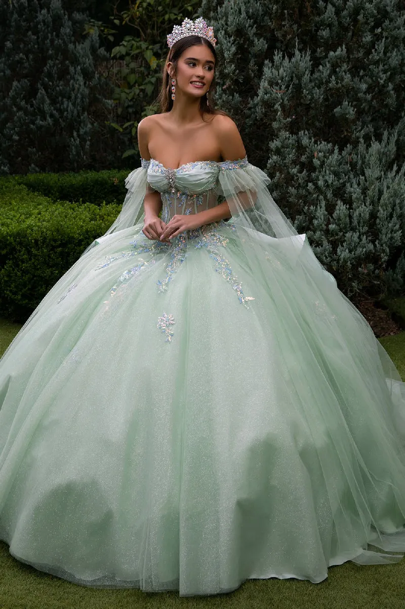 Broderi Sweetheart Neckline Quinceanera Klänning från GLS by Gloria - GL3550