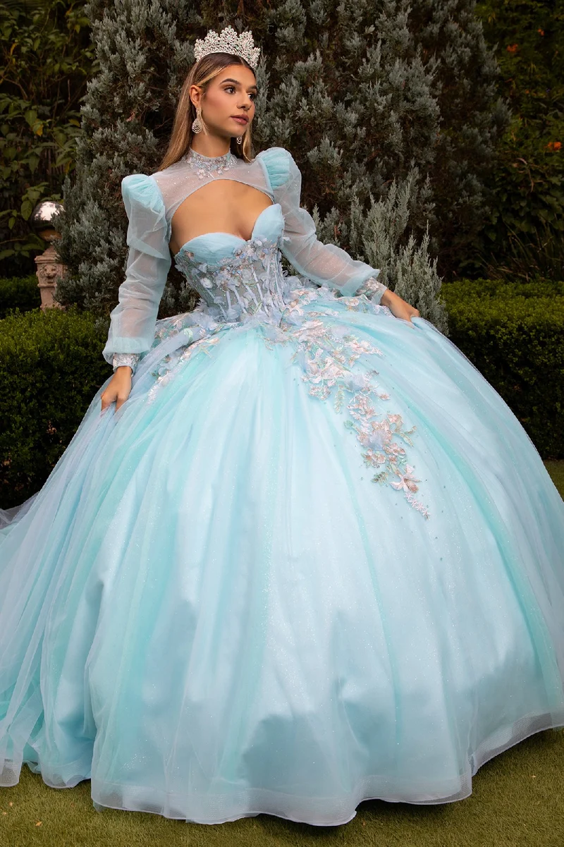 Sweetheart Neckline Långärmad Quinceanera Klänning från GLS by Gloria - GL3577