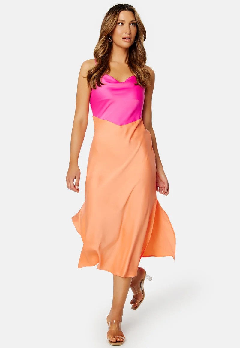 Dotteablock Midi Dress