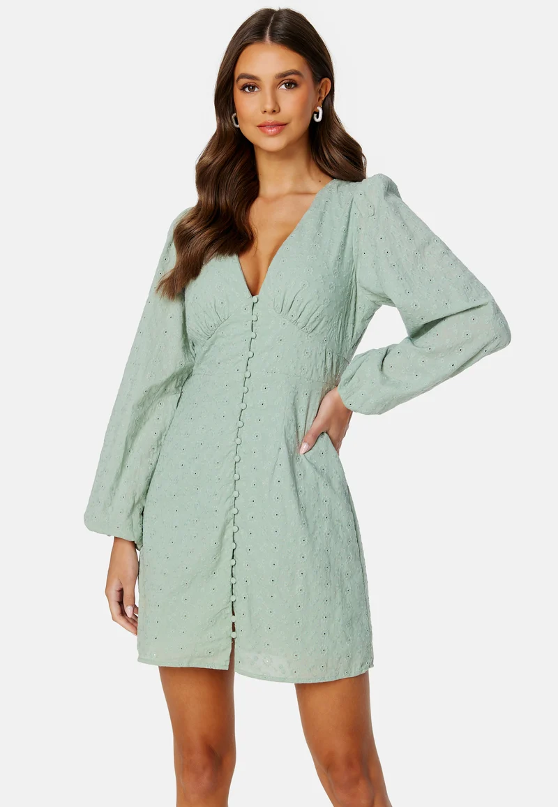 Malina Puff Sleeve Short Dress