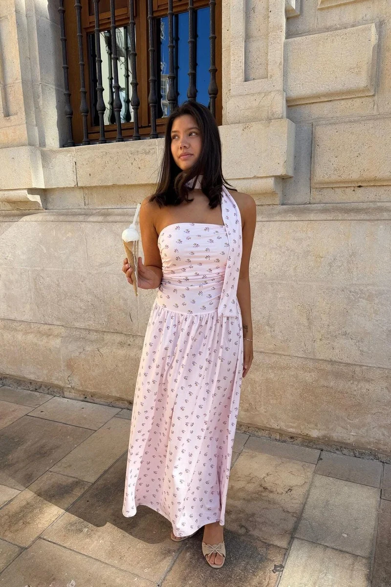 BYIC - Astridic Long Dress A25125 - Pink
