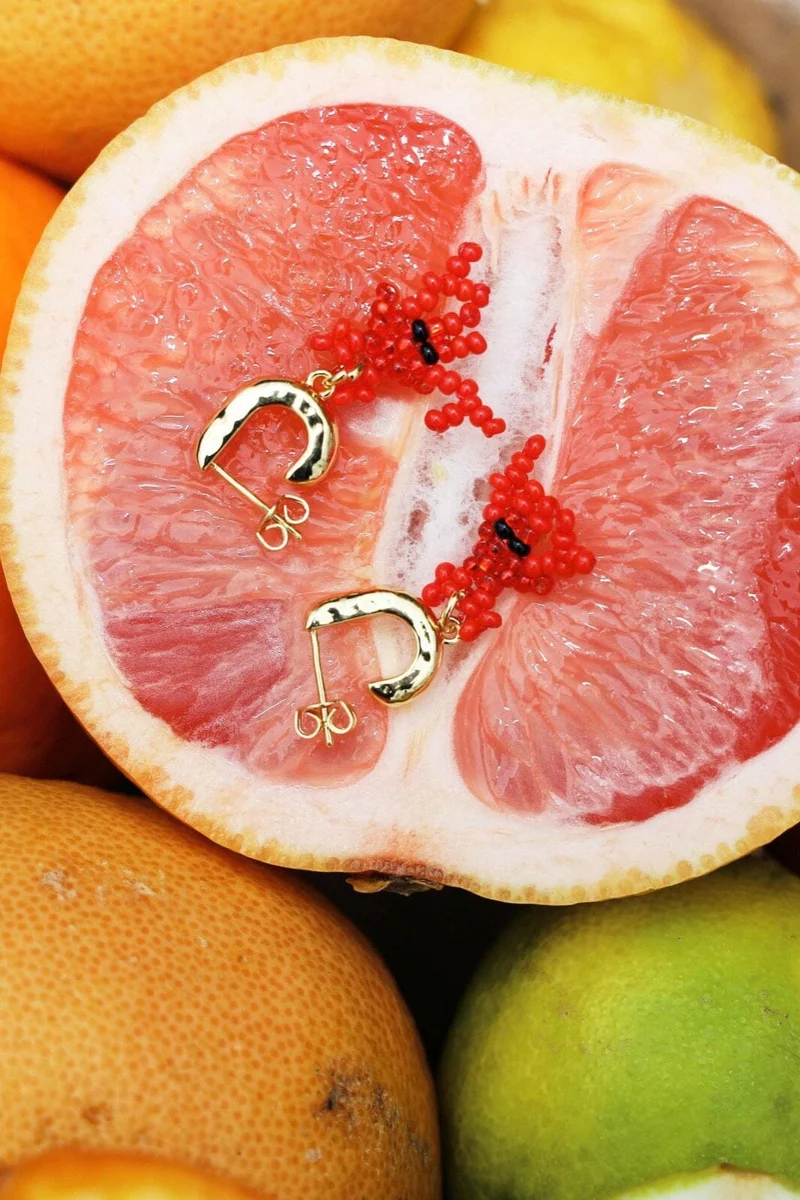 Molly&My Jewellery x Caroline Dan - Little Lobster øreringene