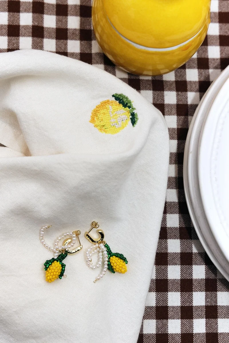 Molly&My Jewellery x Caroline Dan - Citron øreringene