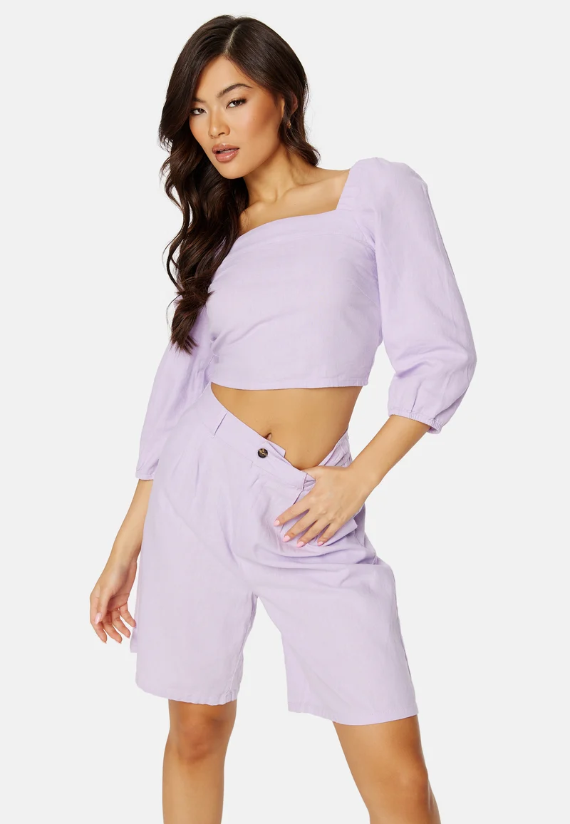 Caro 3/4 Balloon Linen Blend Top
