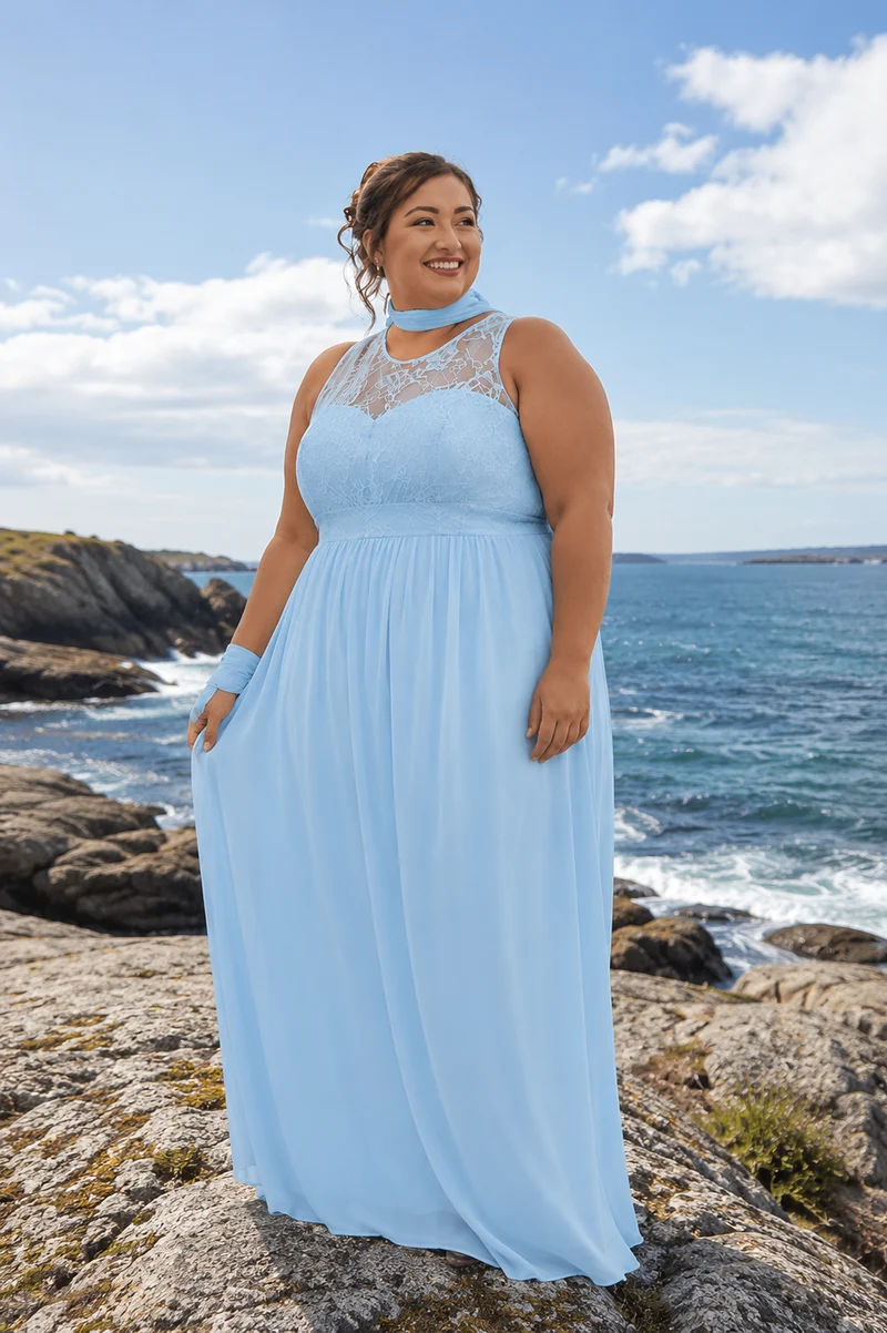 REA Aftonklänning / Balklänning PartyLine H6649 ice blue