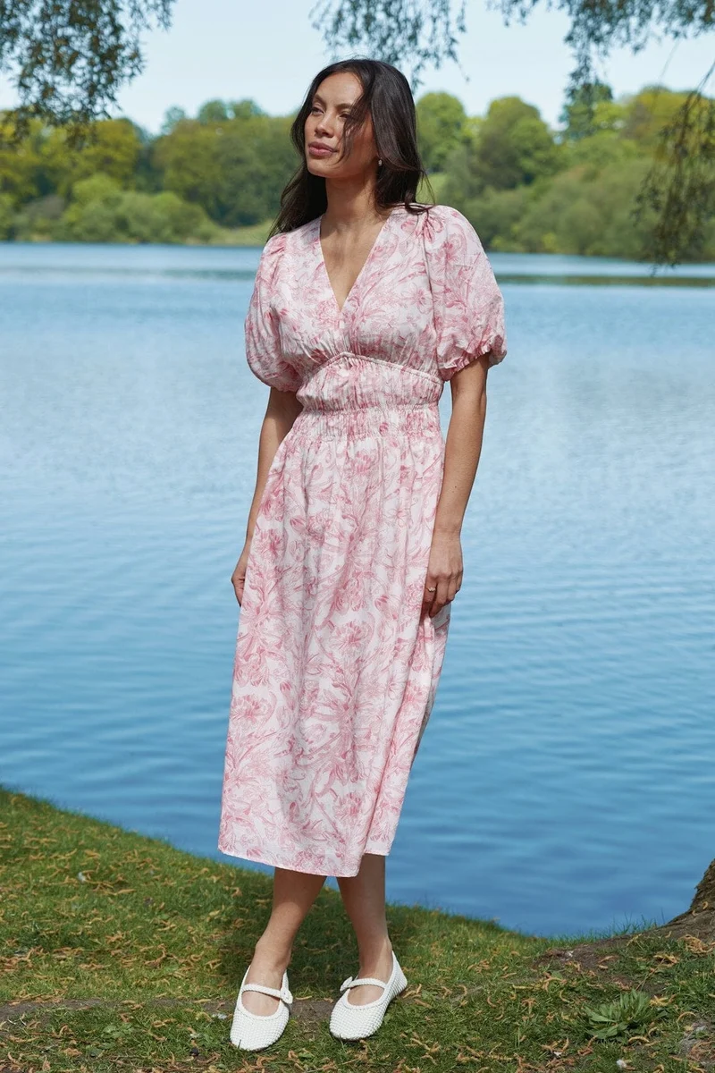Neo Noir - Kalia Print Dress 169339 - 121 - Off White