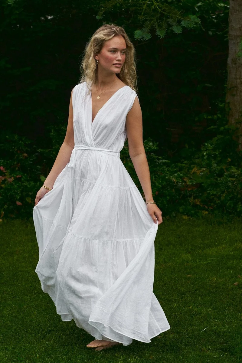 Neo Noir - Misha S Voile Dress 167917 - 120 - White