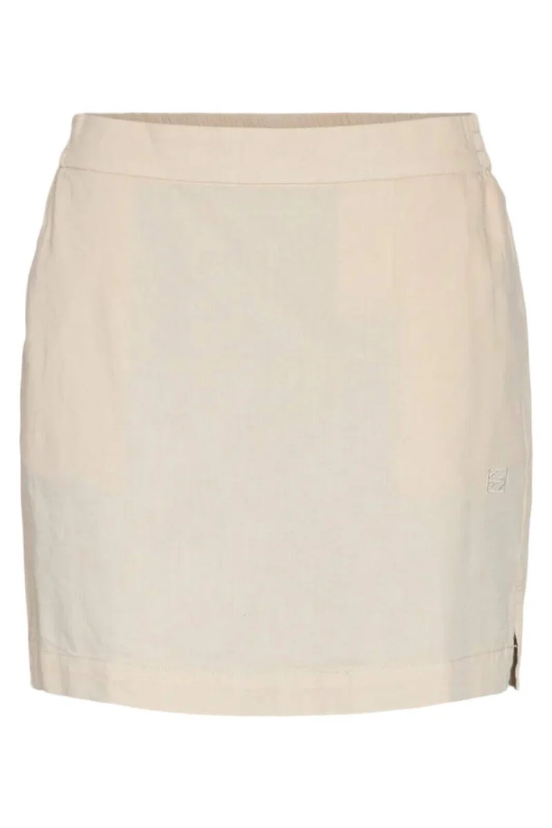 Noisy May - Nmoregon Denim Skirt Color - 5073554 Ecru