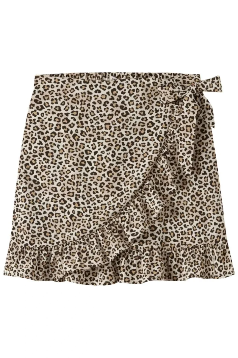 Name It - Nkfvinaya Wrap Skirt - 5095454 Turtledove Leopard
