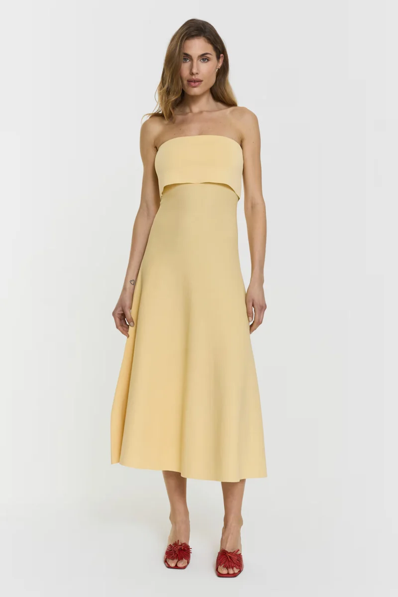 Twist & Tango - Ttclementina Midi Dress - Butter Yellow