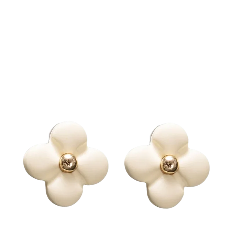 Seline Flower Earrings - 001 Offwhite