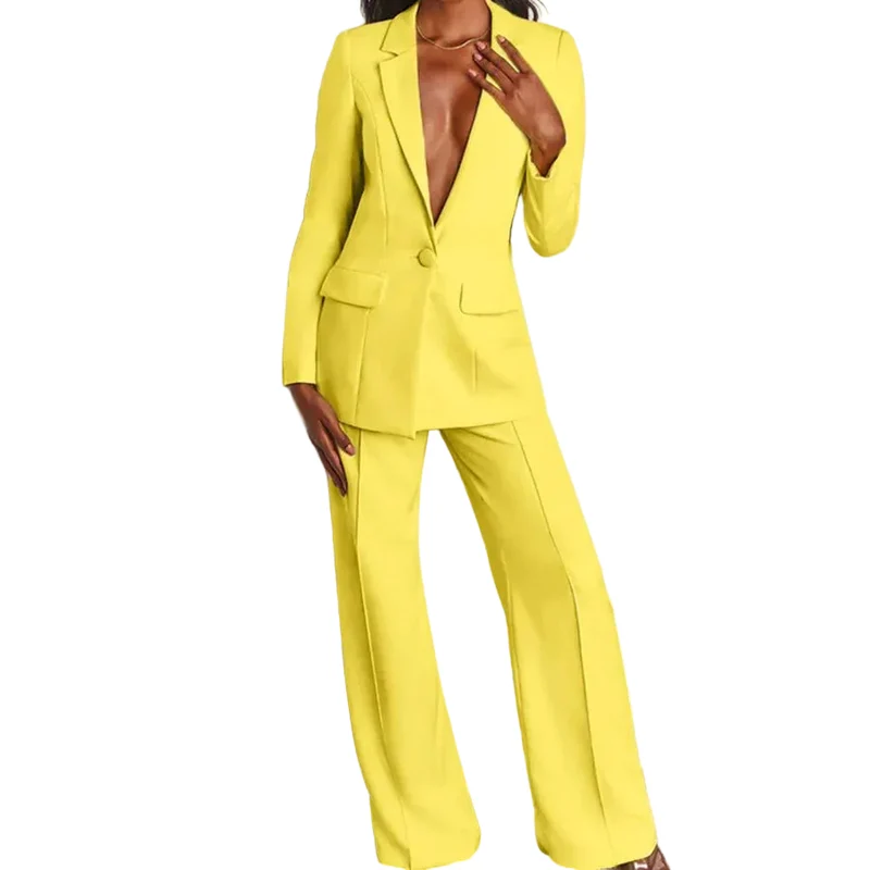 Kvinnors Blazer Set Professionell Stil