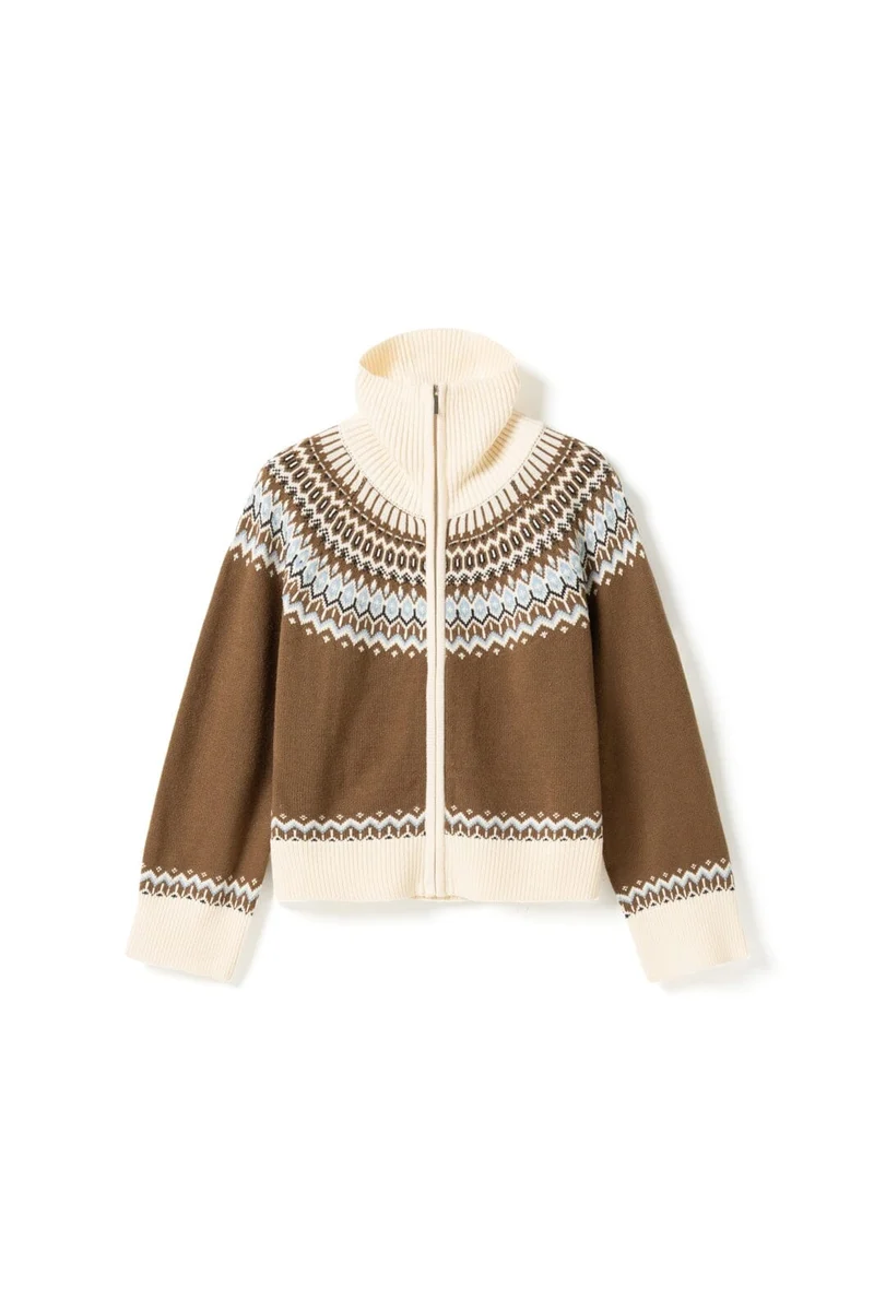 Noella - N-Marcenia Knit Cardigan 16660001 - 878 - Brown Mix