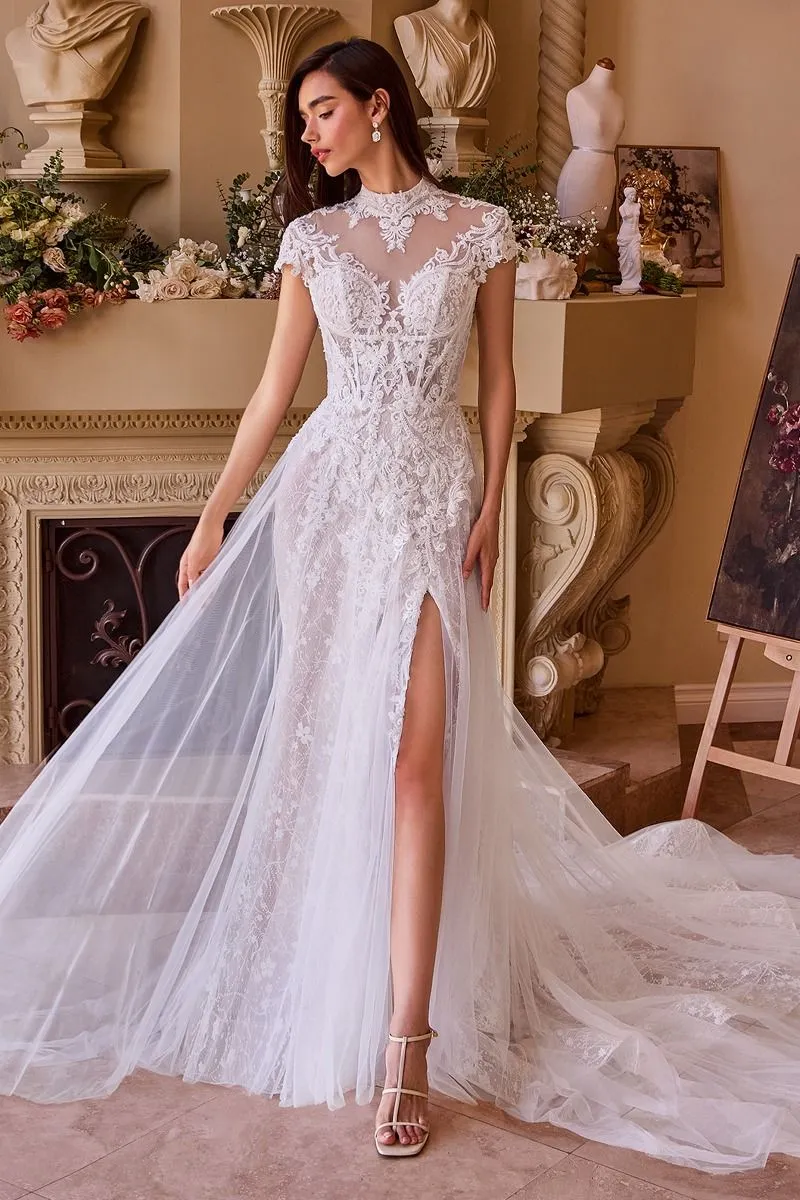 Brudklänning med grimma i spets och tyll från Andrea & Leo Couture WL035 - speciellt tillfälle