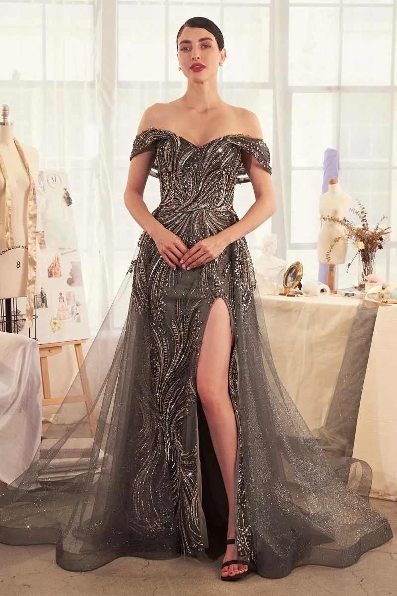 Off The Shoulder Sweetheart Neckline Klänning av Andrea och Leo A1375 - Speciellt tillfälle/kurvor