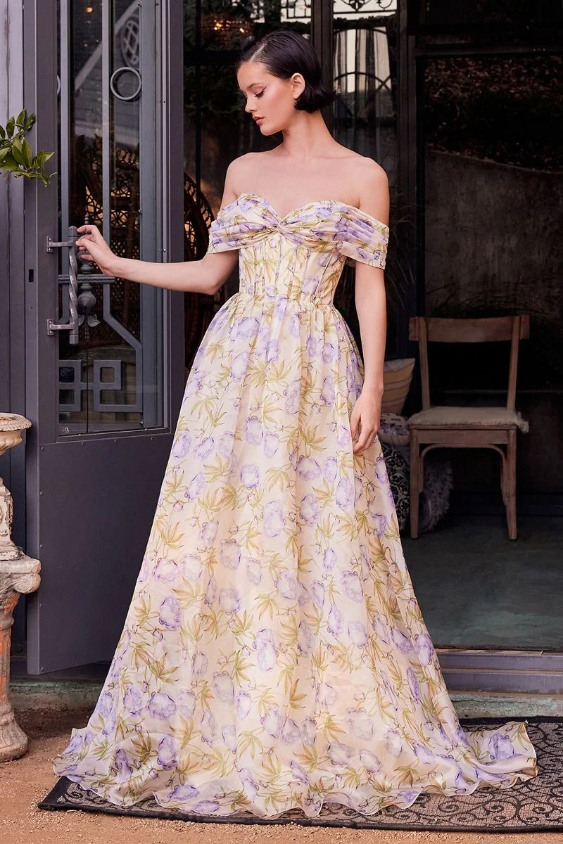 Off The Shoulder A-Line Gown av Andrea och Leo A1466 - Speciella tillfällen/kurvor