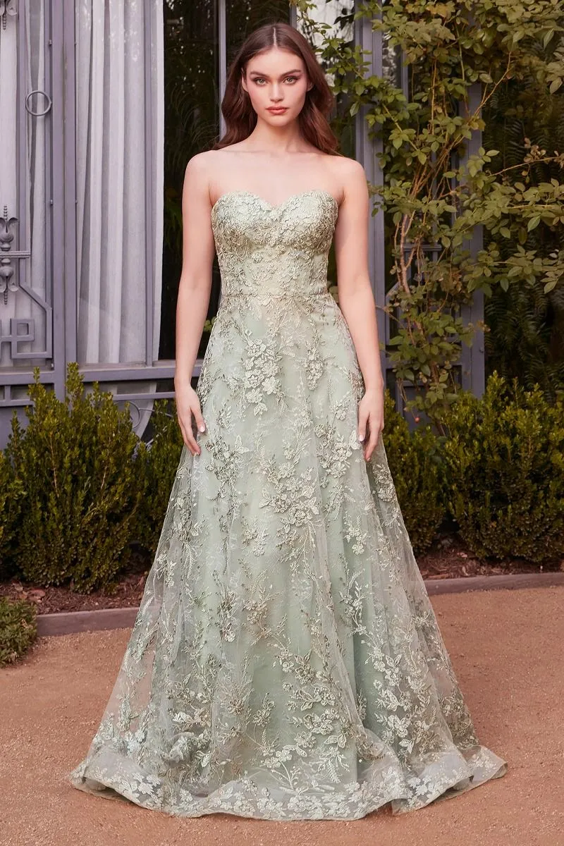 Axelbandslös Sweetheart Neckline Klänning av Andrea och Leo A1446 - Speciellt tillfälle/kurvor
