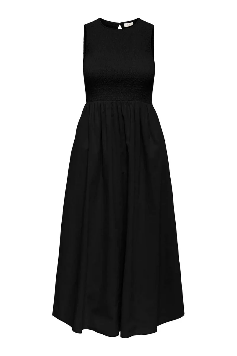 JDY - Jdydiego S/L Smock Midi Dress - 5048961 Black