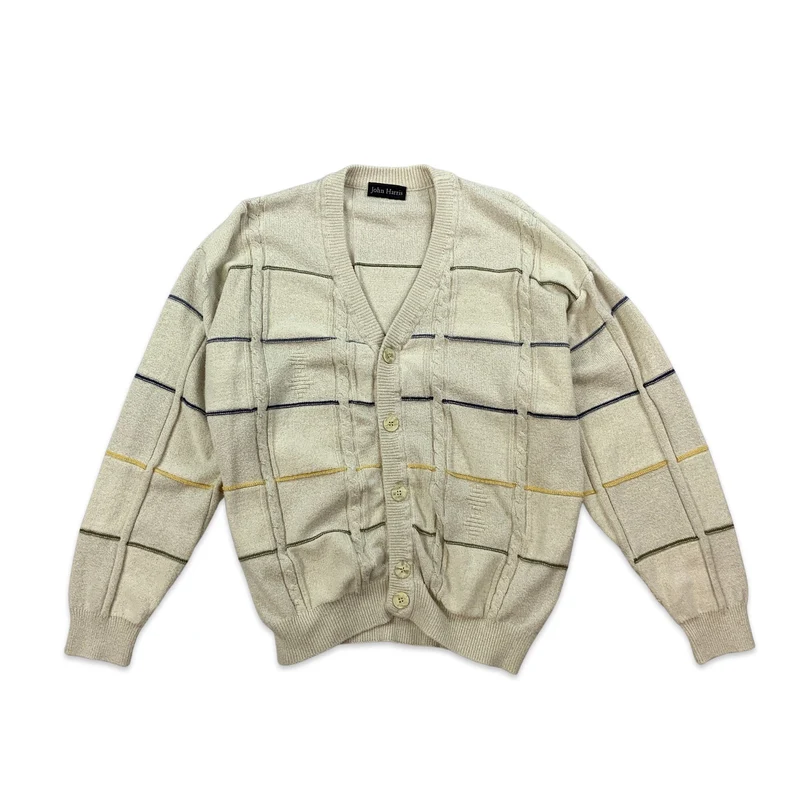Vintage Beige Cardigan L XL