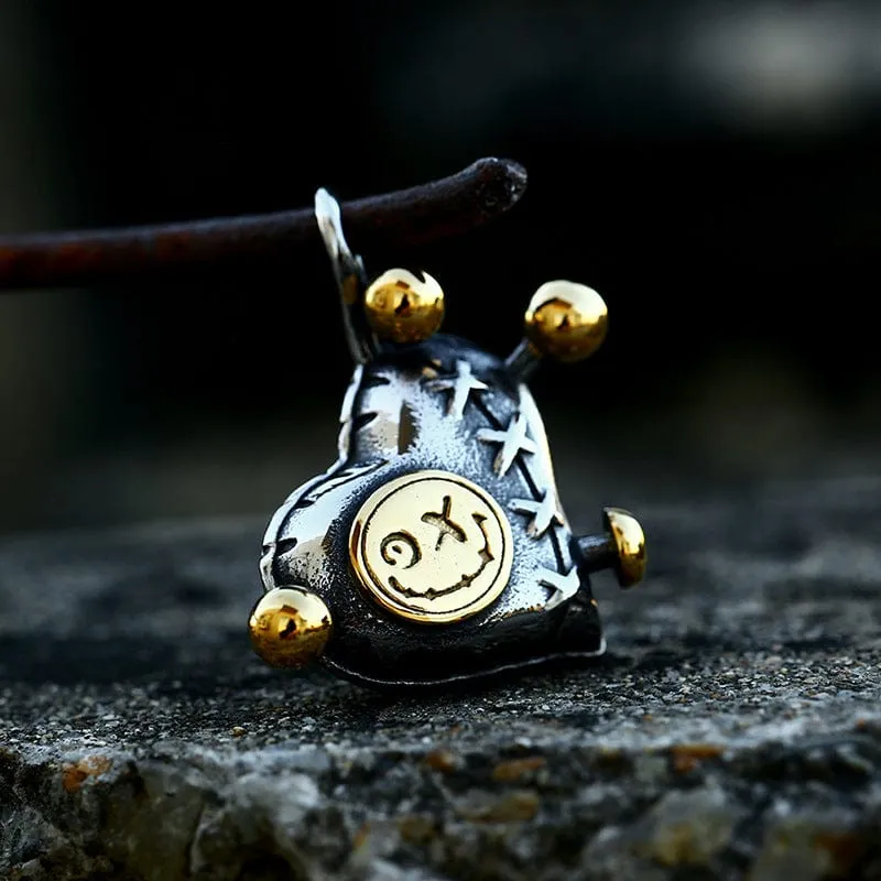 Mäns Punk dubbelfärgad Wizard Doll halsband