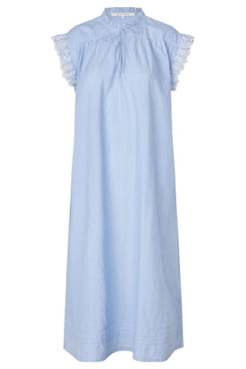 Second Female - Laure Dress 59715 - Light Blue Stripe 5039