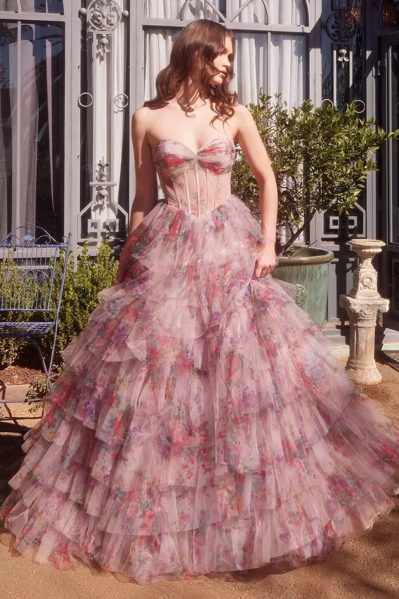 Axelbandslös Sweetheart Neckline A-line klänning av Andrea och Leo A1463 - Speciellt tillfälle
