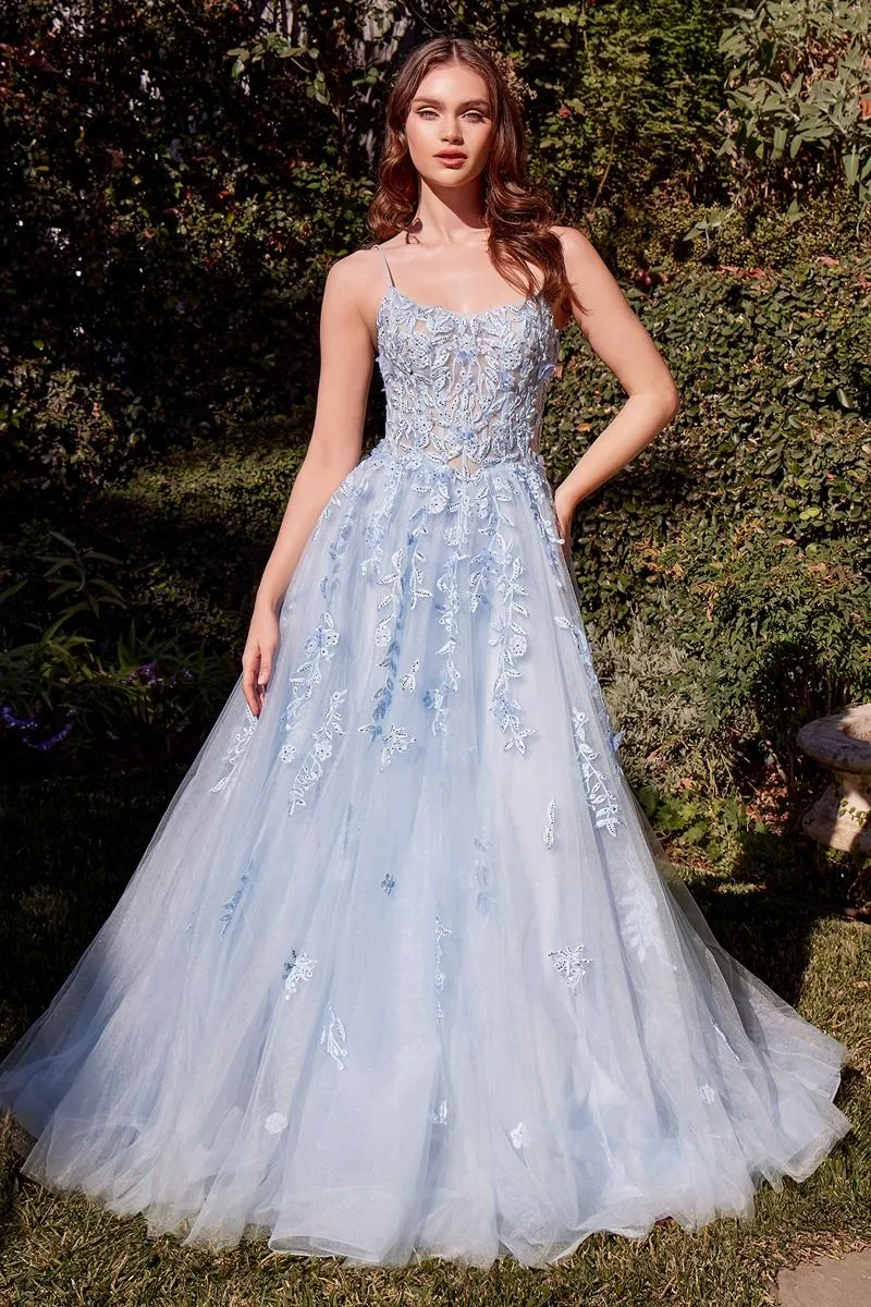 Scoop Neckline Layered Tylle A-Line Klänning av Andrea och Leo A1437 - Speciellt tillfälle