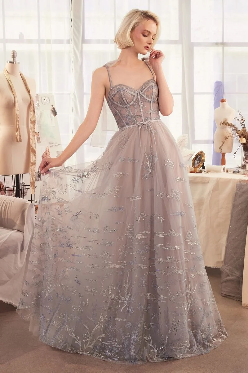 Sweetheart Neckline Layered Tylle Klänning av Andrea och Leo A1458 - Speciellt tillfälle