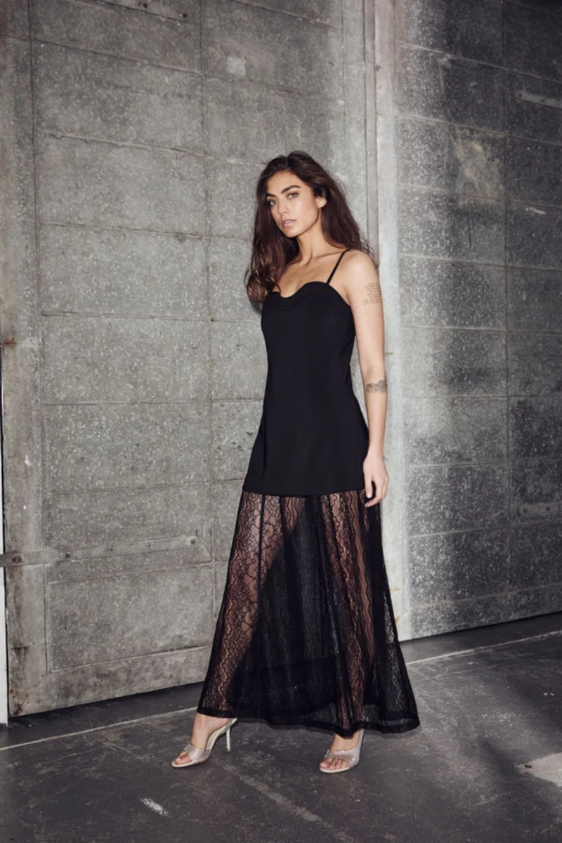 Haute L'Amitié - L'E Summer Corsage Dress HL10598 - Black