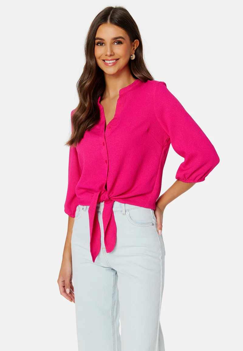 Linn ss knot blouse