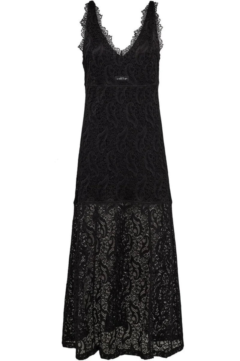 Haute L'Amitié - Summer Lace Strap Dress HL10560 - Black