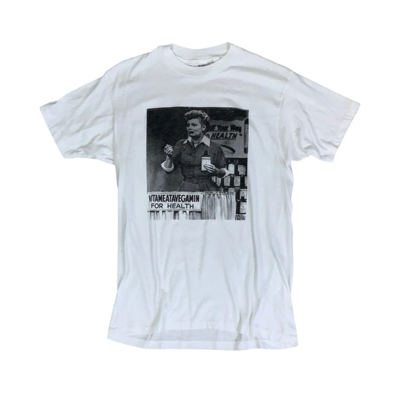 Vintage 90s 'I Love Lucy' Lucy Does a TV Commercial 'Vitameatavegamin' Graphic T-Shirt S