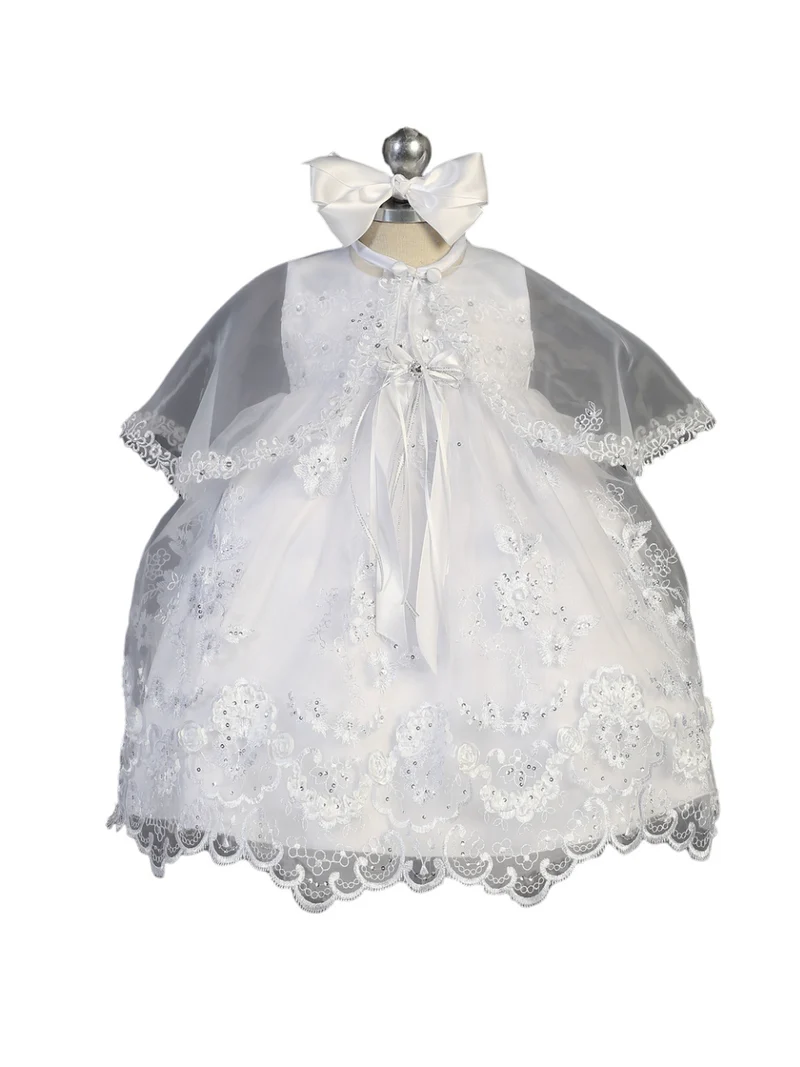 Flower Girl Lace Applique and Bows Klänning från TIPTOP KIDS - AS2266