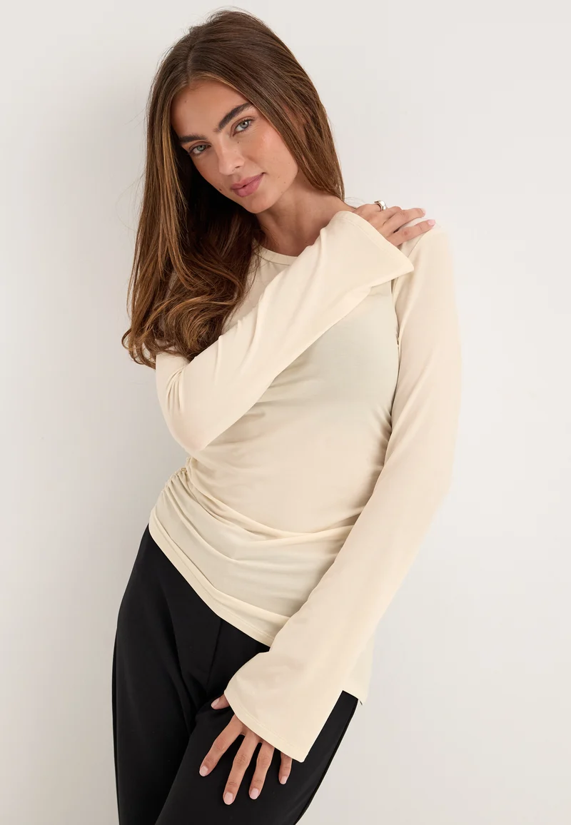 Asymmetric Long Sleeve Top