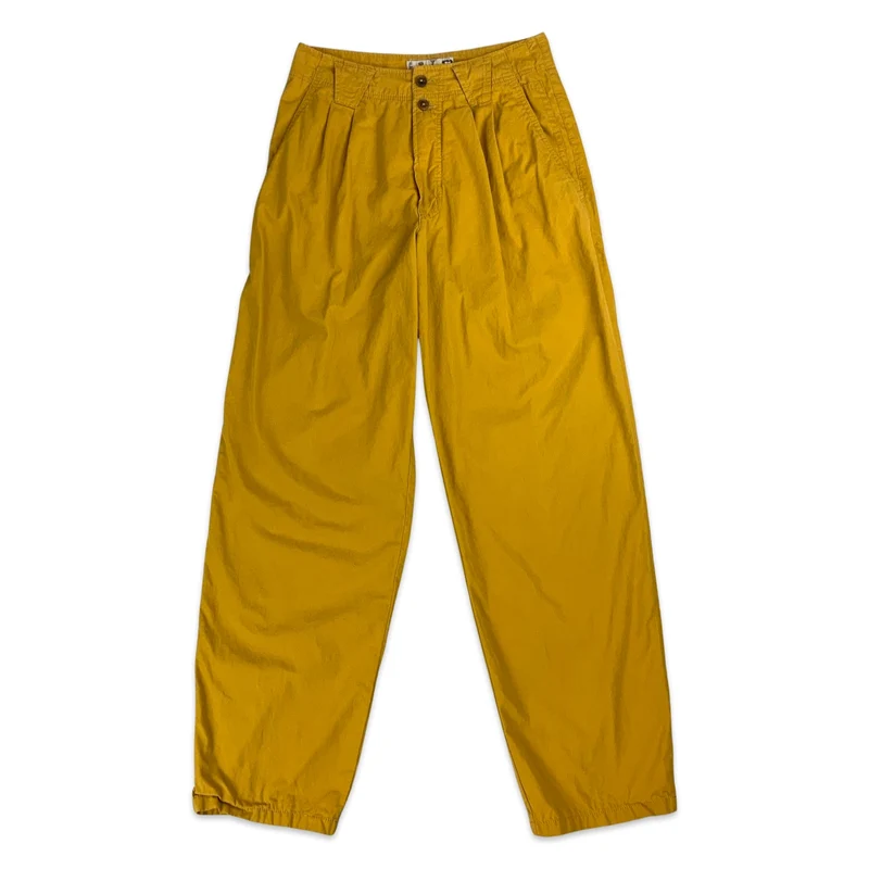 Vintage Mustard Yellow Wide Leg Trousers 6 8