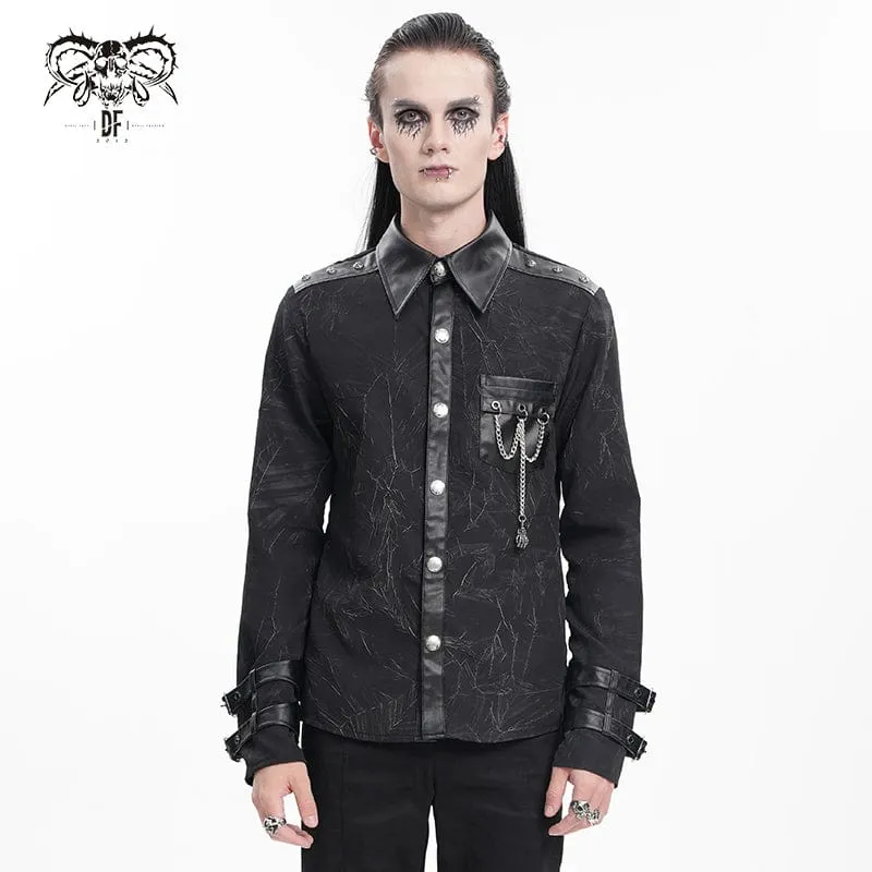 Gothic Chain Spänneskjorta för män