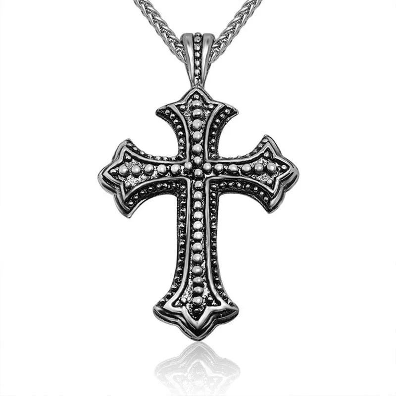 Punk Cross hänge halsband för män