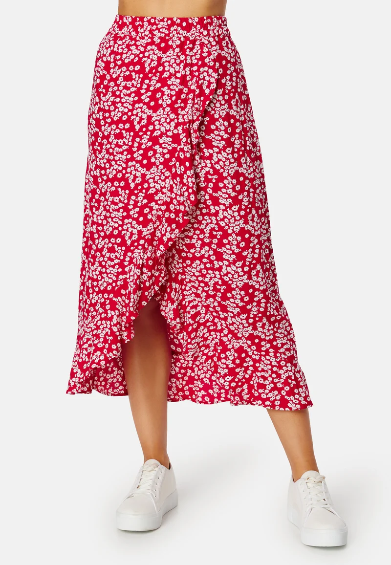 Front Wrap Viscose Skirt
