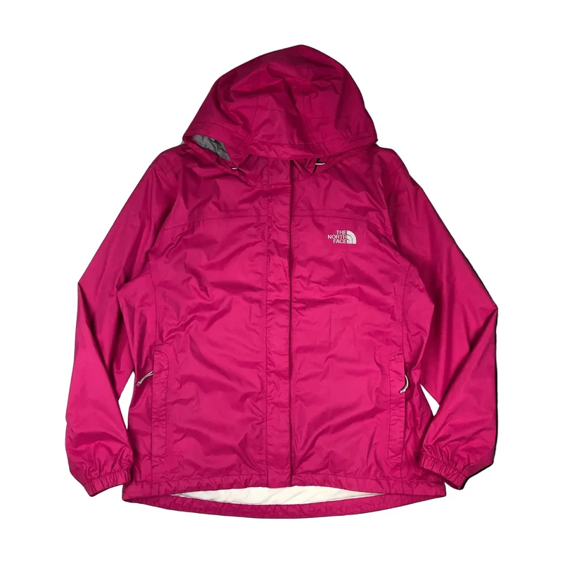 Vintage Y2K Ladies The North Face Pink HyVent Windbreaker Waterproof Jacket Large