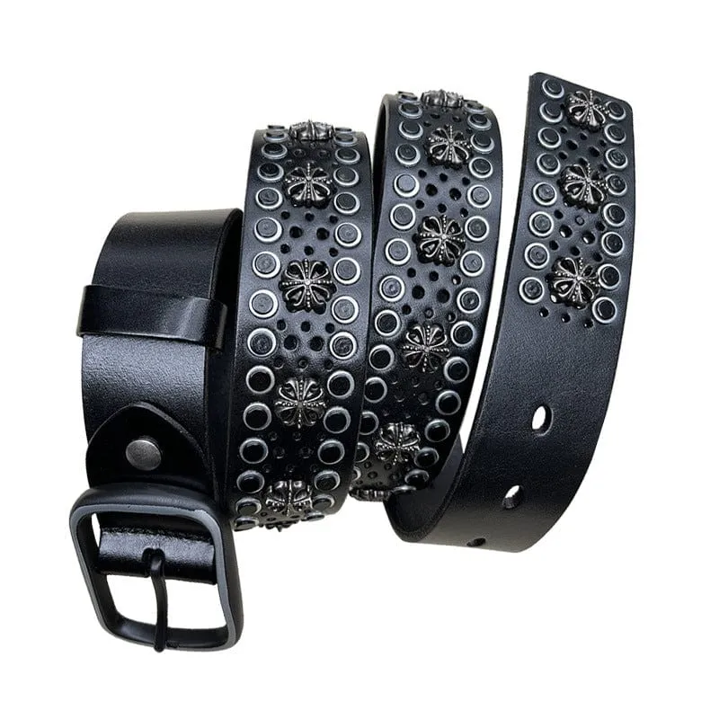 Gothic Cutout dubbbälte för män