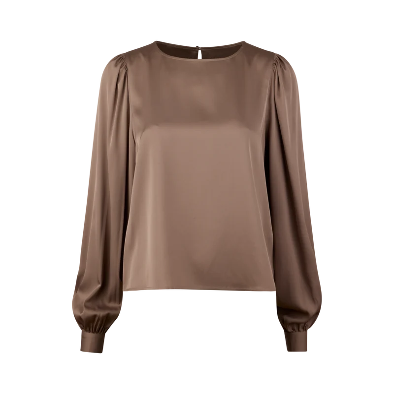 Fawn Blouse - Light brown