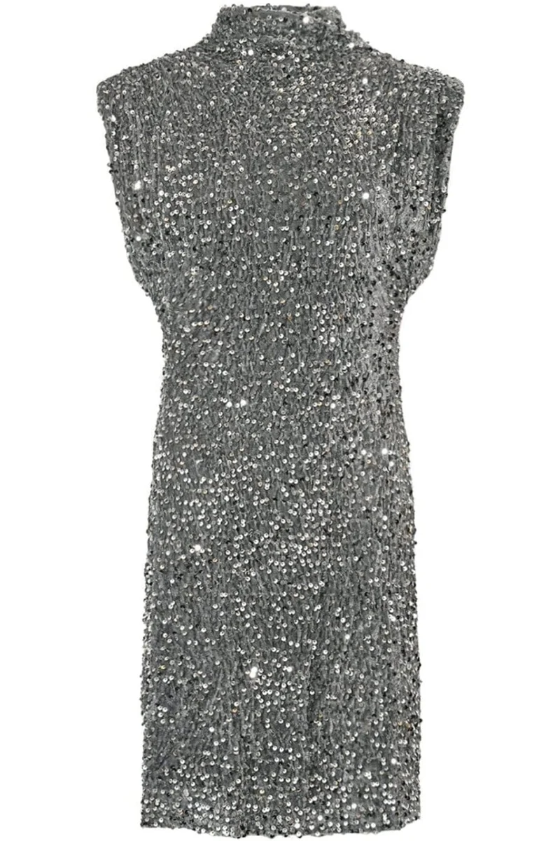 Noella - Kali Dress - 1096 Asphalt Silver Grey